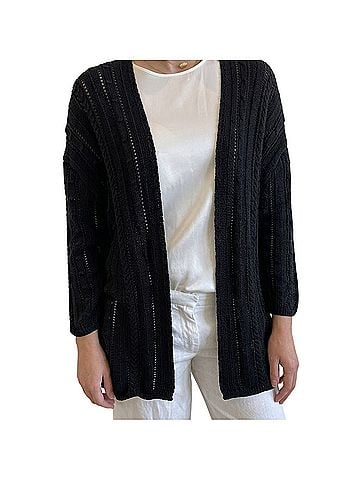 Autumn Cashmere Open Pointelle Duster Cardigan (view 1)