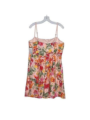 David's Bridal DB Studio Floral Lace Mini Dress Casual Dress (view 2)