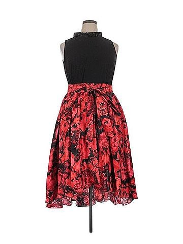 Ignite Evenings Missy Double Layer Pleated Evening Dress Casual Dress (view 1)