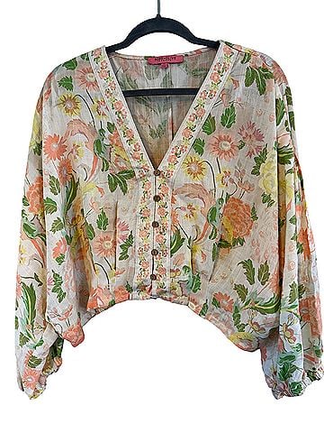 Rose + Olive Short Sleeve Blouse (view 1)