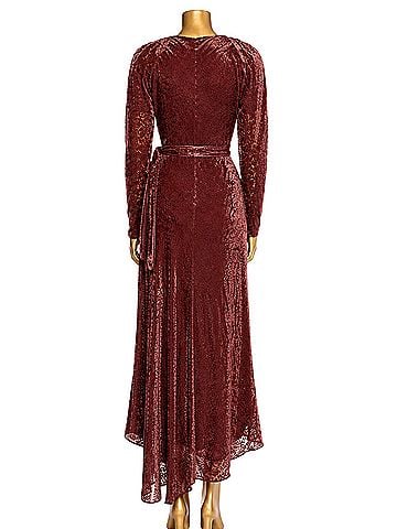 Tanya Taylor Velvet Burnout Cocktail Dress (view 2)