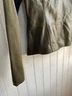 Worth 100% Leather Solid Green Leather Jacket Size M - photo 4