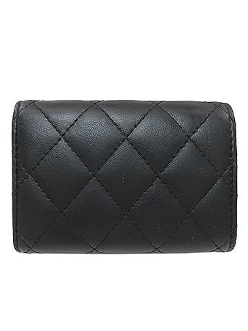 Chanel Chanel Matelassé Compact Wallet, Gold Hardware, Tri-fold Lambskin, Women's CHANEL (view 2)