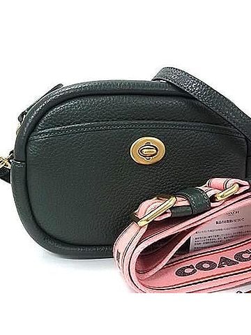 Coach COACH Shoulder Bag Camera C4813 Amazon Green Soft Pebble Leather Women's Crossbody (view 1)