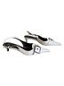 Mango White Silver Heels Size EU 41 - photo 3