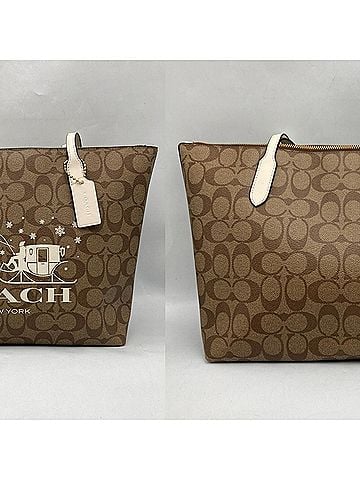 Coach COACH Signature Winter Horse &amp; Slay Tote Bag CN626 D4 (view 2)