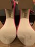 J.Crew 100% Leather Solid Pink Heels Size 7 - photo 4