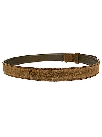 Chanel Cc Turnlock Belt Suede Brown Suede Belts Accessory (view 2)