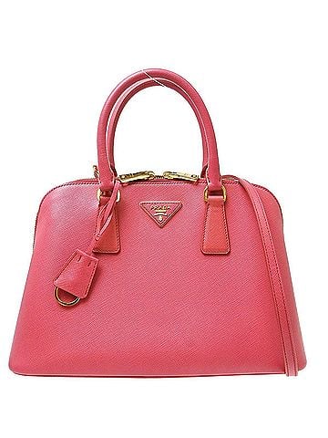 Prada Promenade Saffiano Pink Leather Handbag (view 1)