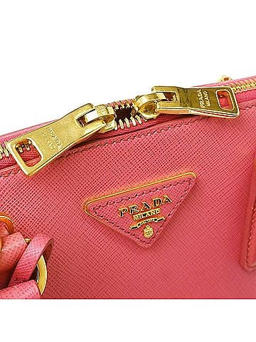 Prada Promenade Saffiano Pink Leather Handbag (view 2)