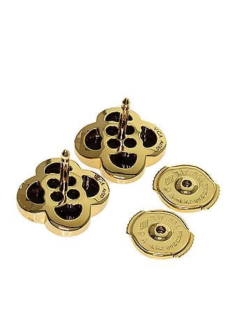 Van Cleef & Arpels Van Cleef &amp; Arpels Pure Alhambra Onyx Earrings, 18K Yellow Gold, Women's (view 2)