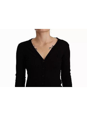 Dolce & Gabbana Black Wool Knit Button Down Cardigan Women's Sweater (view 1)