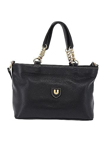 Bally Vintage Leather Black Leather Tote Bag Bag (view 1)