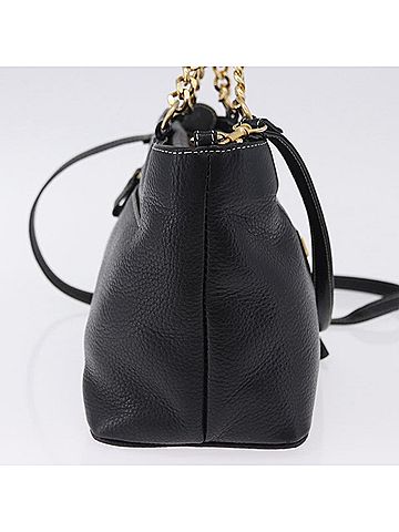 Bally Vintage Leather Black Leather Tote Bag Bag (view 2)