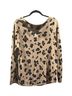 Chico's 100% Rayon Leopard Print Brown Tan Casual Sweaters Size L - photo 2