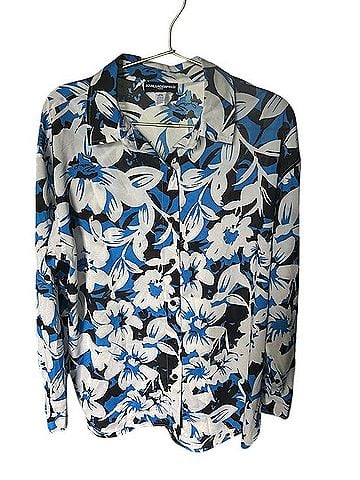 Karl Lagerfeld Paris Long Sleeve Button-Down Shirt (view 1)