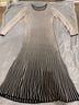 Peruvian Connection Stripes Black Ivory Wool Dress Size XL - photo 5