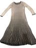 Peruvian Connection Stripes Black Ivory Wool Dress Size XL - photo 2