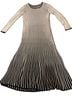 Peruvian Connection Stripes Black Ivory Wool Dress Size XL - photo 1