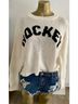 Wooden Ships Graphic Ivory Black Pullover Sweater Size XS - photo 5
