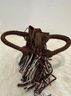 Zara Brown Multi Color Leather Bucket Bag One size - photo 5
