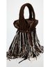 Zara Brown Multi Color Leather Bucket Bag One size - photo 6