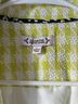 Nanette 52% Polyester 19% Rayon 19% Acrylic 100% Polyester Houndstooth Yellow White Green Blazer Size L - photo 3