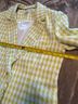 Nanette 52% Polyester 19% Rayon 19% Acrylic 100% Polyester Houndstooth Yellow White Green Blazer Size L - photo 6