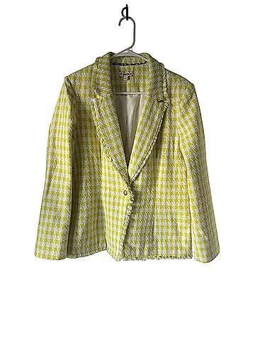 Nanette Citrine/White Houndstooth Blazer (view 1)
