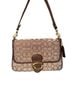 Coach Print Brown Leather Crossbody Bag One size - photo 1
