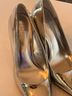 INC International Concepts Silver Heels Size 9 - photo 5