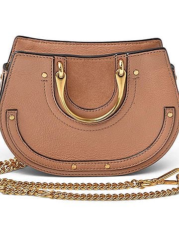 Chloé Chloé Chloe handbag, chain shoulder bag, Pixie pink beige, women's. (view 2)