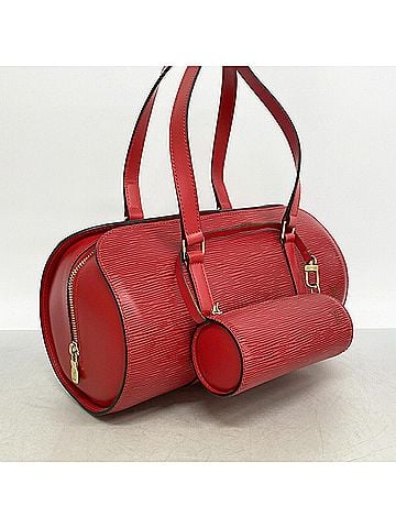 Louis Vuitton Louis Vuitton Epi Soufflot Handbag M52227 Castilian Red Women's (view 2)