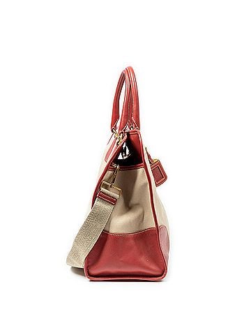 Prada Trimmed Canapa Satchel (view 2)