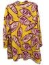 Marina Rinaldi Floral Yellow Purple Button-Down Shirt Size 2X - photo 2