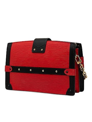 Louis Vuitton Louis Vuitton Epi Trunk Clutch Crossbody Chain Shoulder Bag M51697 Rouge Red Black Leather Women's LOUIS VUITTON (view 2)