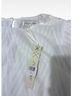 She + Sky Stripes Chevron-herringbone White Short Sleeve Blouse Size S - photo 3