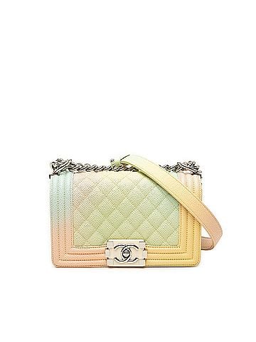 Chanel Chanel Matelassé Coco Mark Boy Chain Shoulder Bag, Multicolor Caviar Leather, Women's CHANEL (view 1)