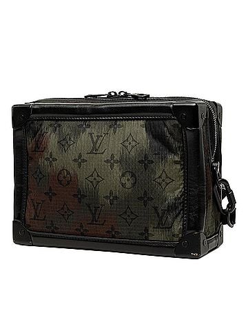 Louis Vuitton Louis Vuitton Monogram Camouflage Soft Trunk Crossbody Shoulder Bag M56428 Khaki Black Nylon Leather Women's LOUIS VUITTON (view 2)