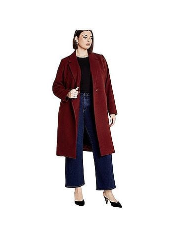 City Chic Effortlessly Chic Coat Coat (view 1)