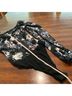 Lulus 68% Polyester 29% Nylon 3% Spandex 100% Polyester 95% Spandex Floral Black Multi Color Jumpsuit Size XS - photo 10