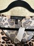 Derek Heart Animal Print Multi Color Long Sleeve Top Size L - photo 3