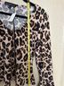 Derek Heart Animal Print Multi Color Long Sleeve Top Size L - photo 4