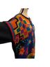 Mixit Graphic Floral Black Multi Color Pullover Sweater Size M - photo 5