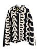 Marc Jacobs 100% Cotton Graphic Black Ivory Pullover Hoodie Size S - photo 1