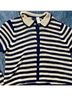 Gap 100% Cotton Stripes Blue Ivory Casual Sweaters Size XL - photo 3