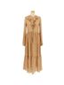 DÔEN 100% Viscose 100% Silk 100% Viscose Floral Tan Casual Dress Size S - photo 1