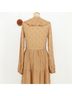 DÔEN 100% Viscose 100% Silk 100% Viscose Floral Tan Casual Dress Size S - photo 6