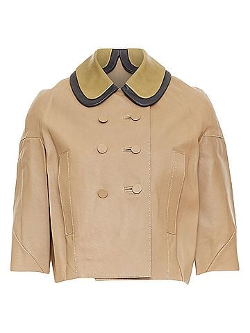 MARNI Marni Leather Cropped Double Jacket (view 1)