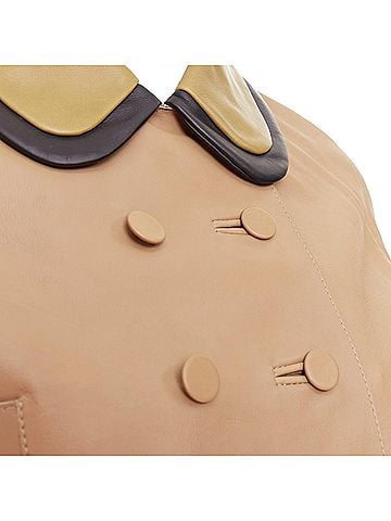 MARNI Marni Leather Cropped Double Jacket (view 2)
